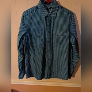 CJ Black Men's Blue Striped Long Sleeve Button Down Size Medium
